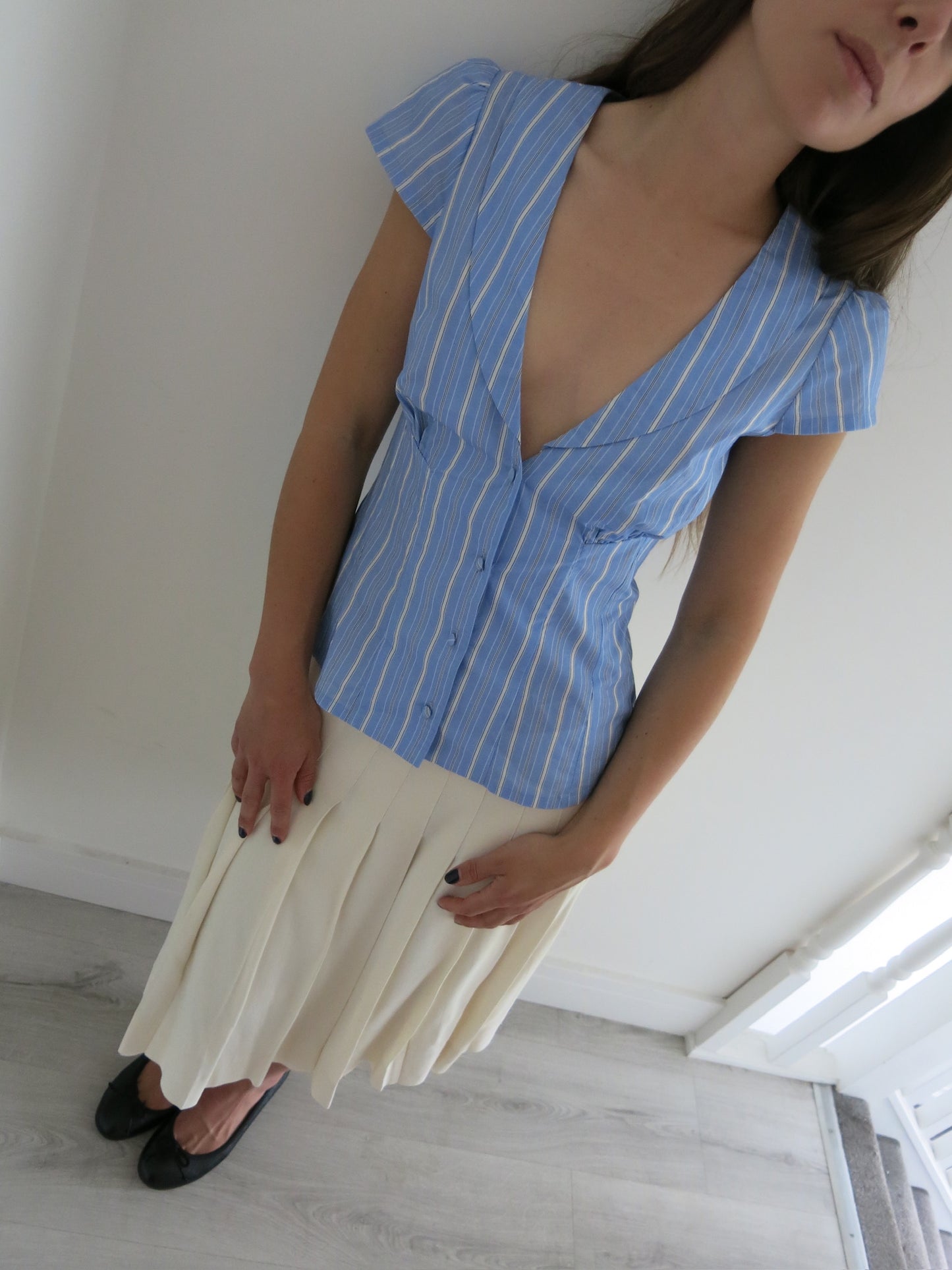 Blue Top Blouse