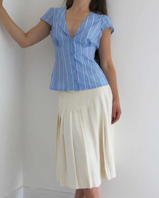 Blue Top Blouse